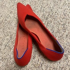 Bright red Rothy’s size 9